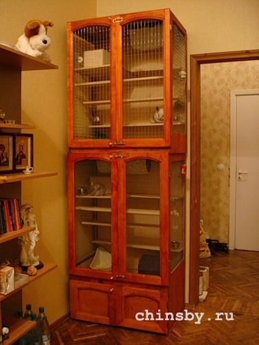 Клетка для шиншиллы из шкафа Клетка для шиншиллы из шкафа